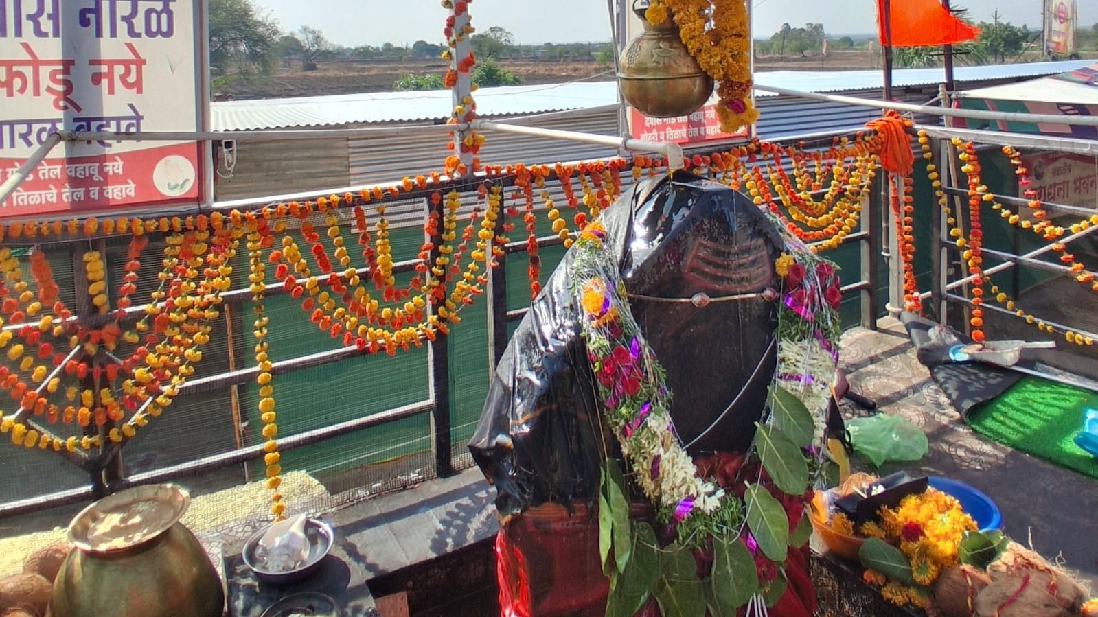 Navsacha Shanidev Mandir Devasthan in Rajewadi Halgara Nilanga Latur